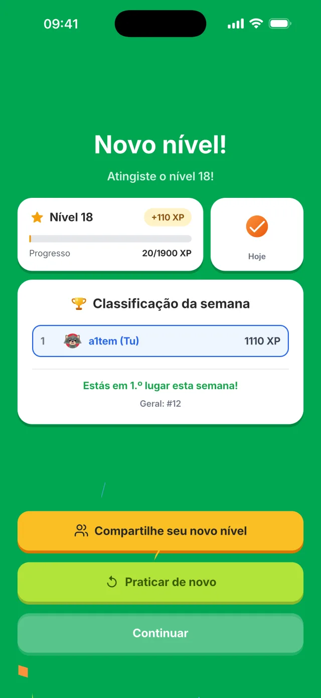 XP e recompensas