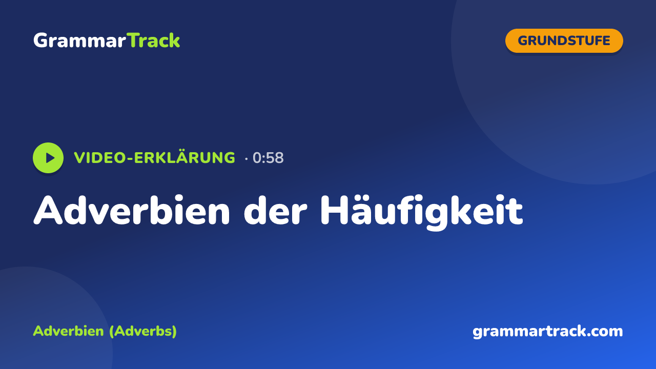 Adverbien der Häufigkeit