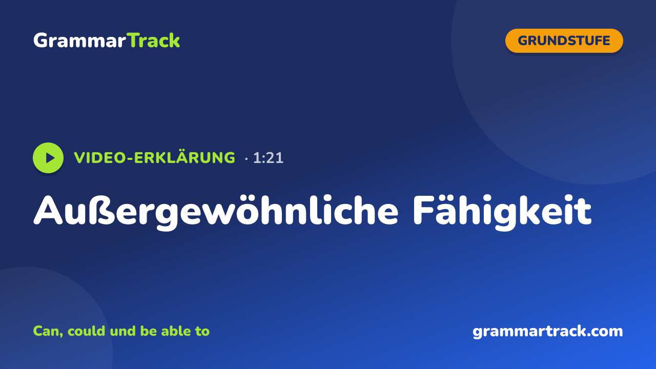 Außergewöhnliche Fähigkeit