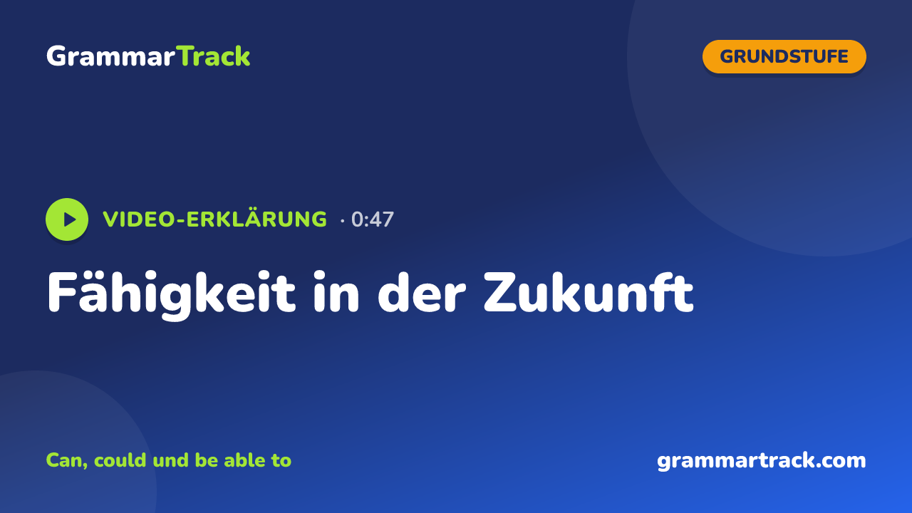 Fähigkeit in der Zukunft