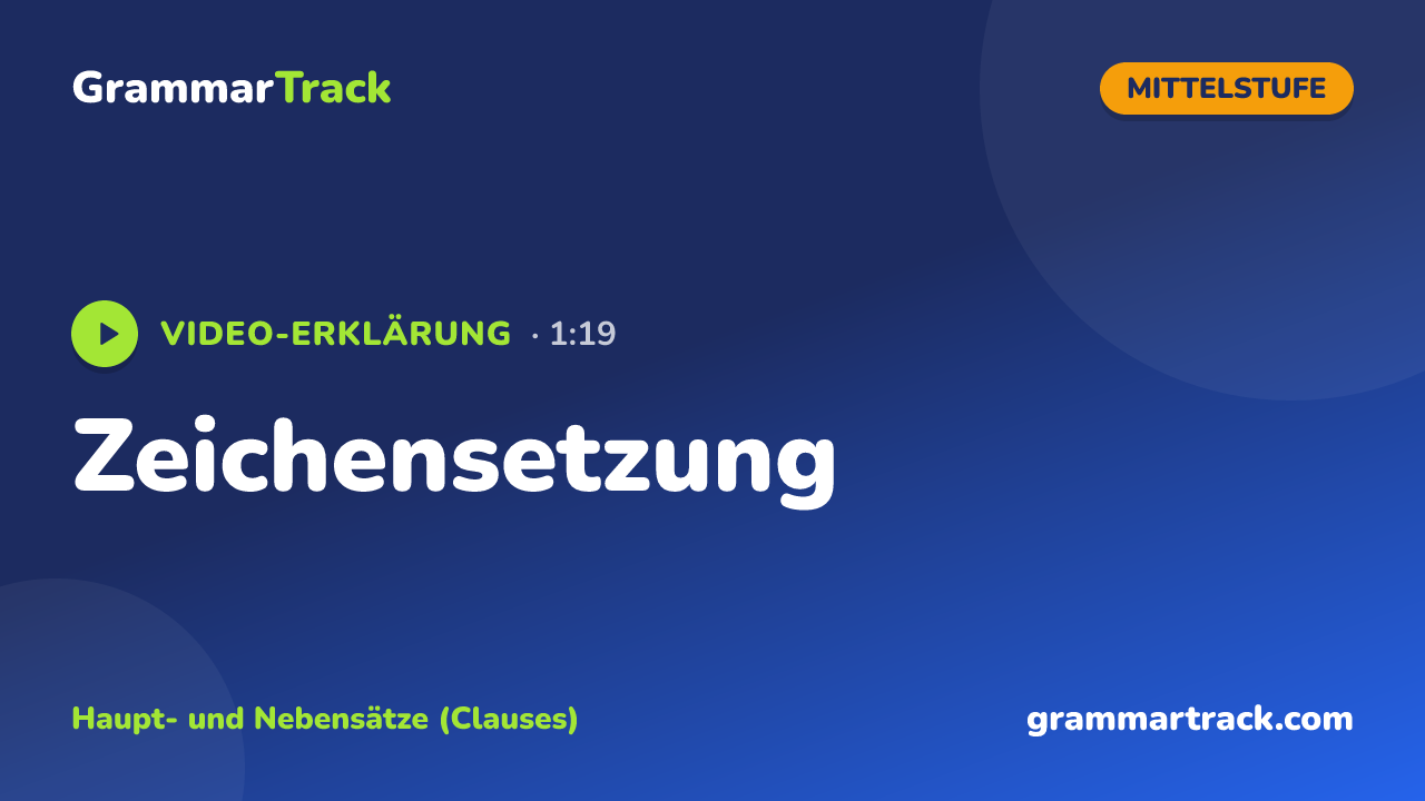 Zeichensetzung
