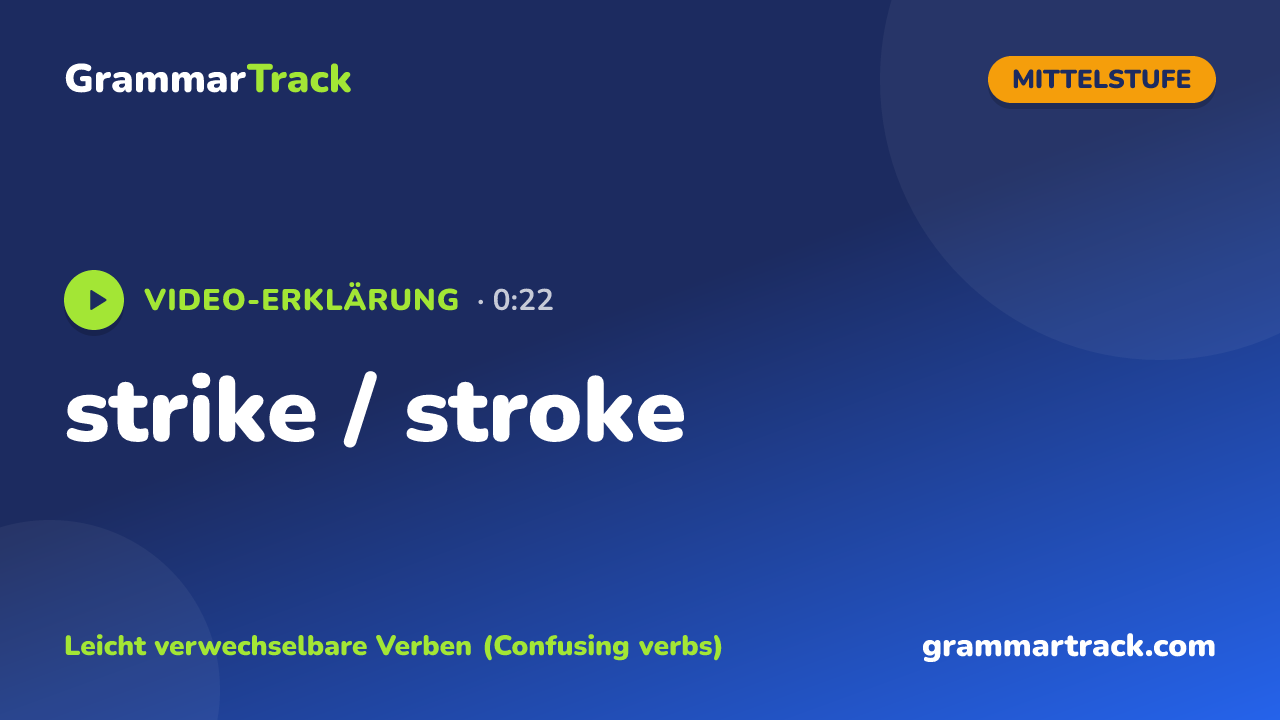 strike / stroke