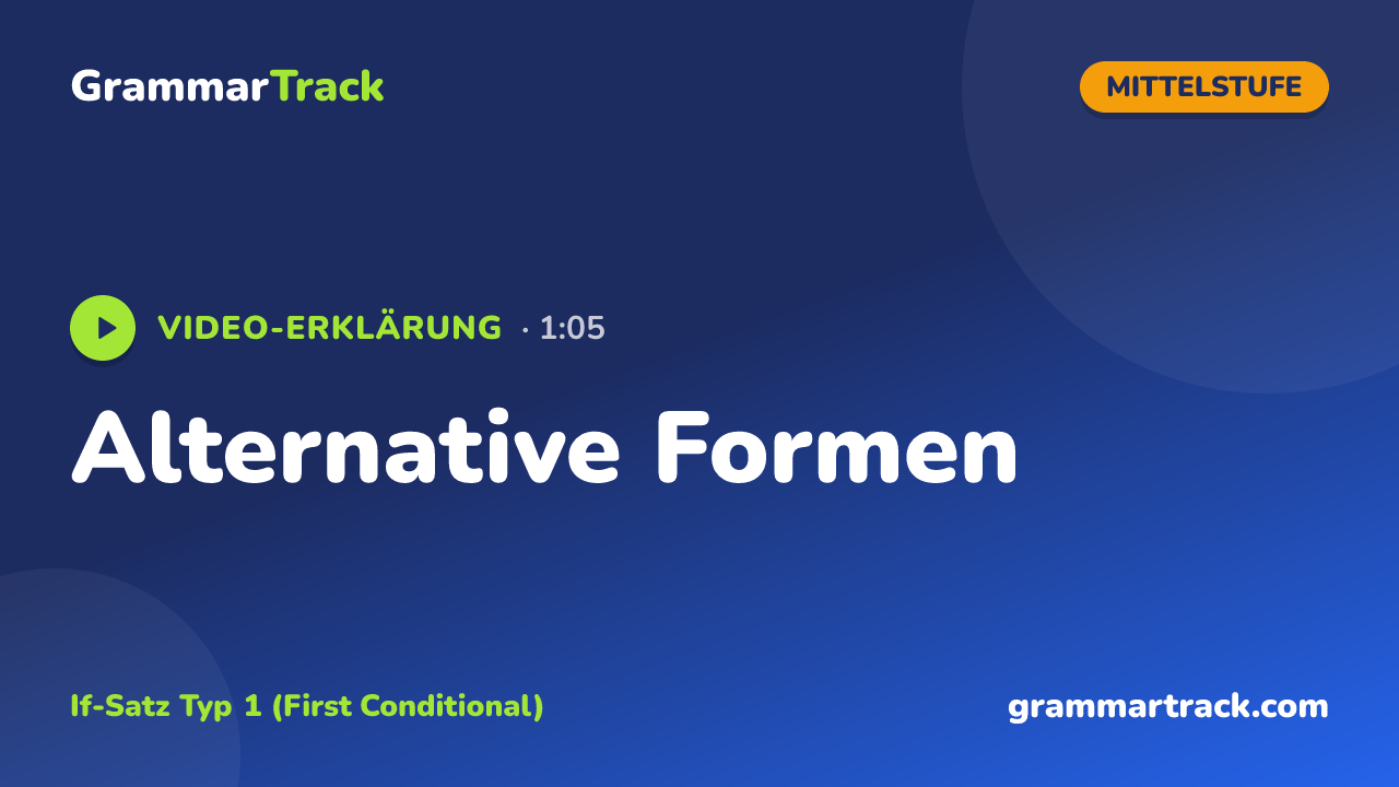 Alternative Formen