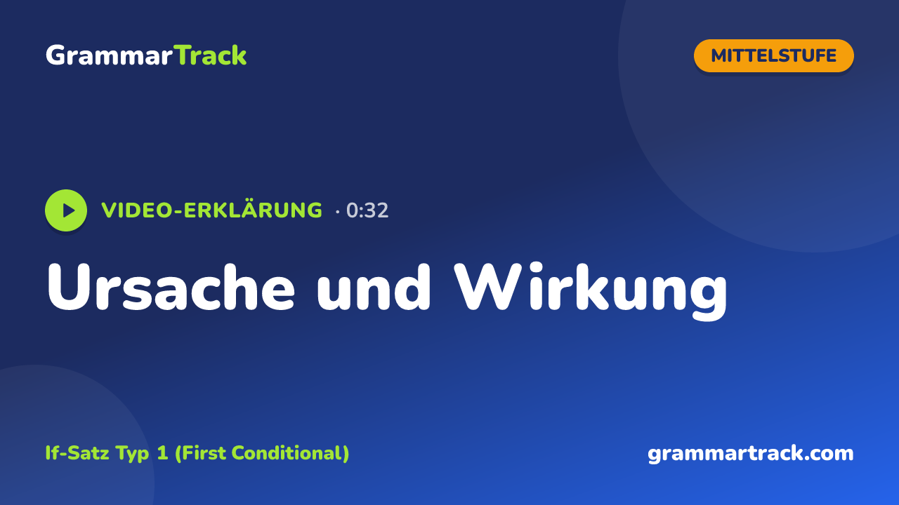 Ursache und Wirkung