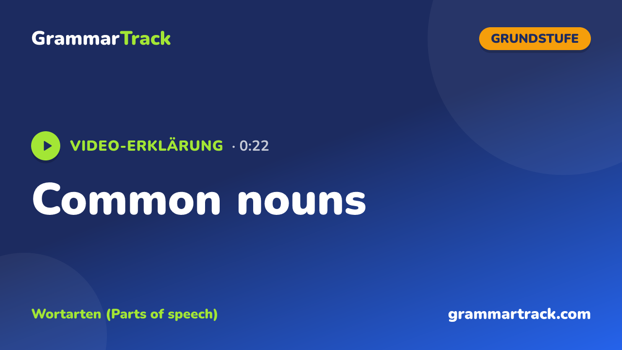 Common nouns