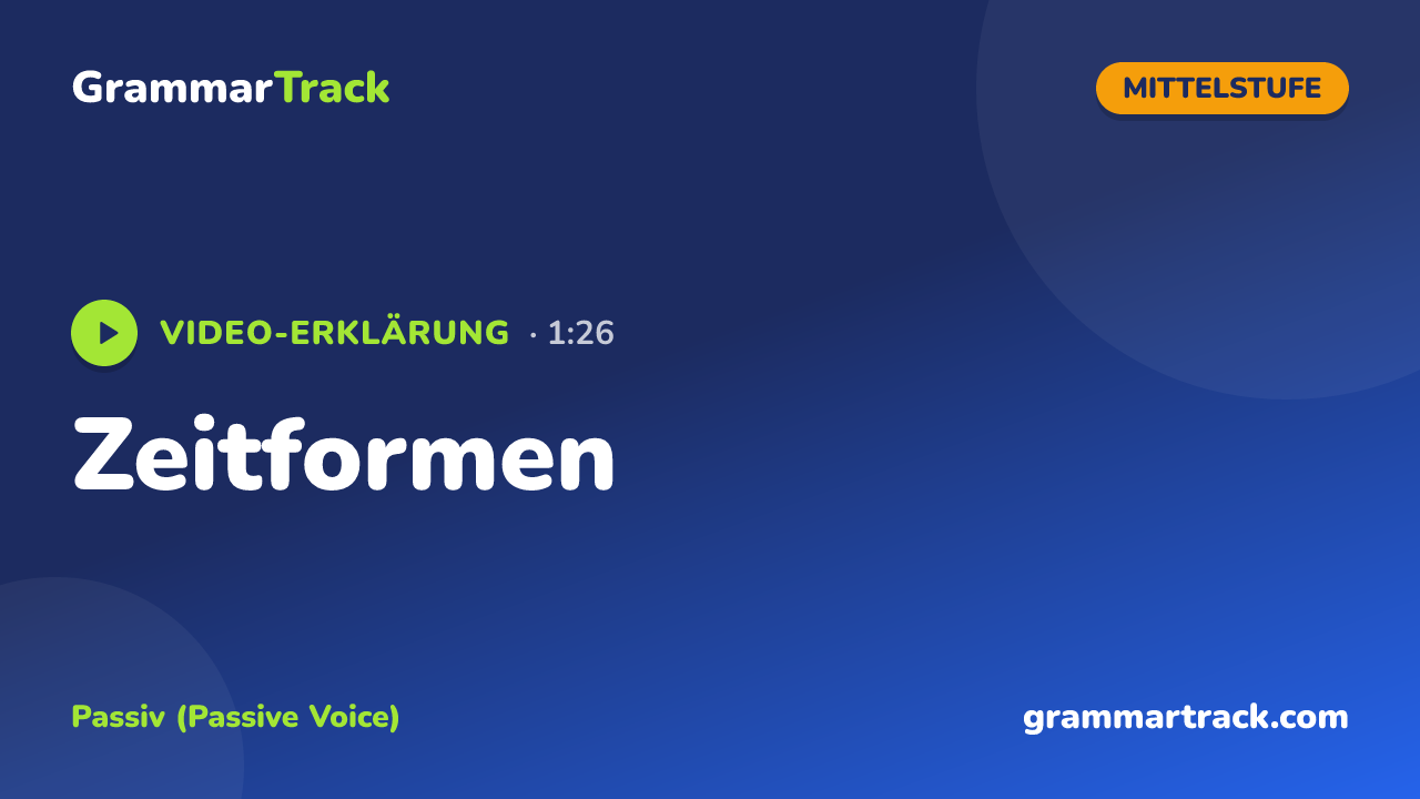 Zeitformen
