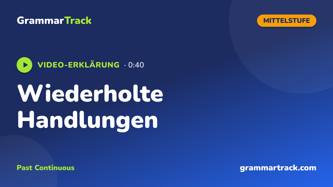 Wiederholte Handlungen