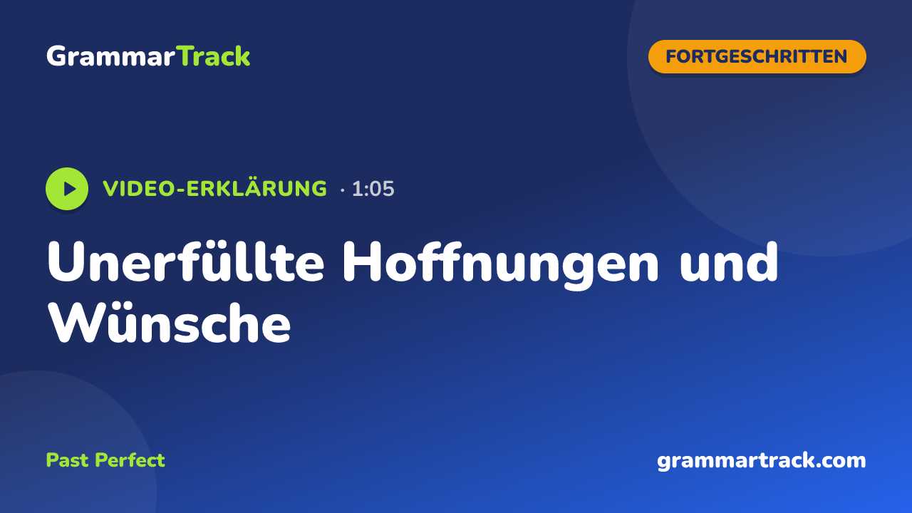 Unerfüllte Hoffnungen und Wünsche