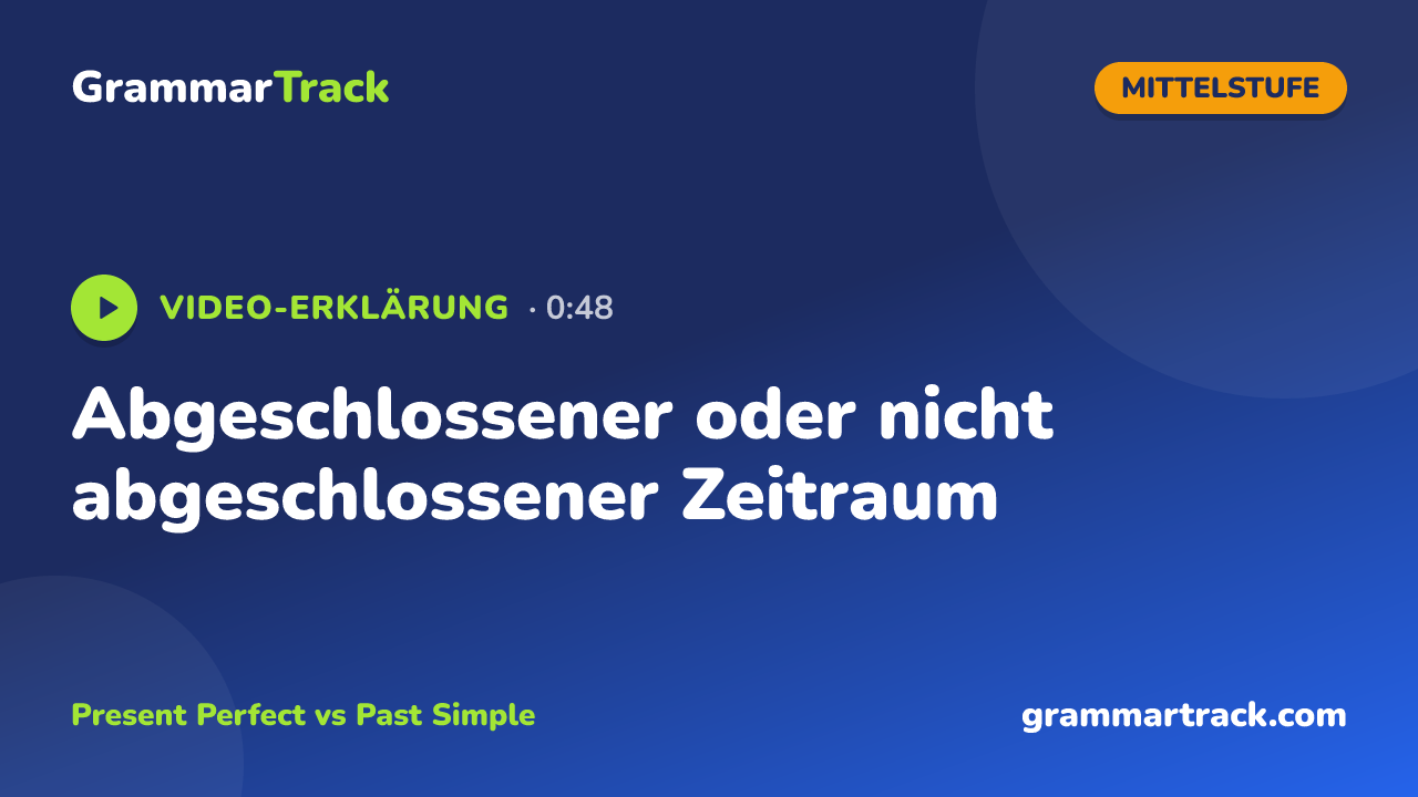 Abgeschlossener oder nicht abgeschlossener Zeitraum