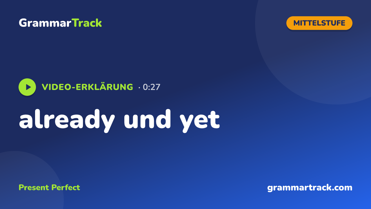 already und yet