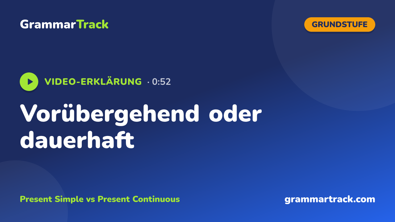 Vorübergehend oder dauerhaft