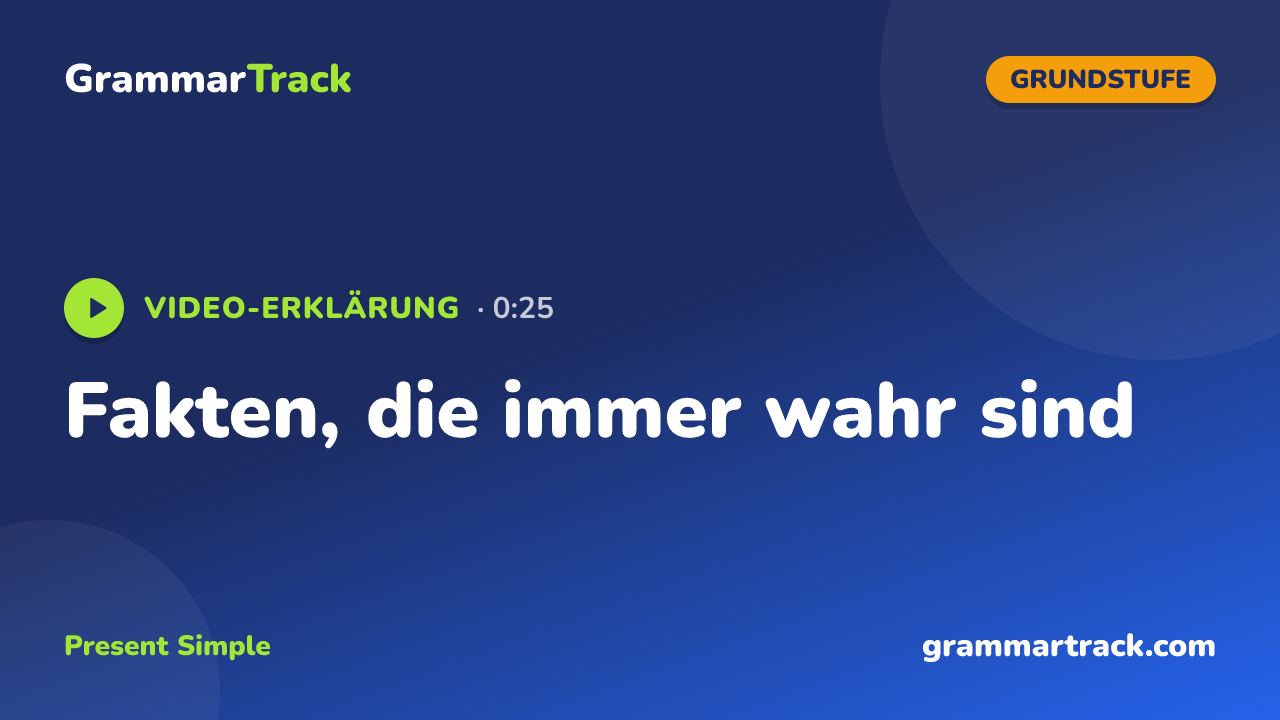 Fakten, die immer wahr sind