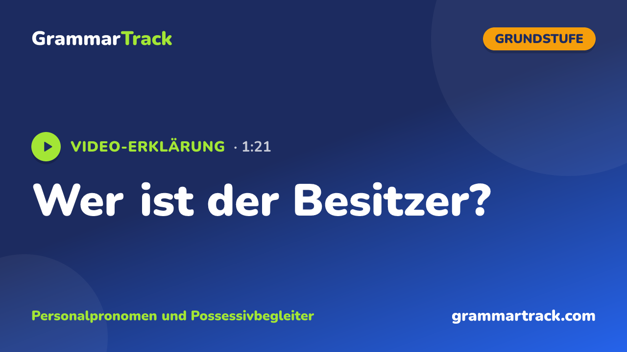 Wer ist der Besitzer?