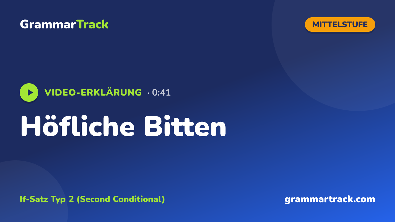 Höfliche Bitten