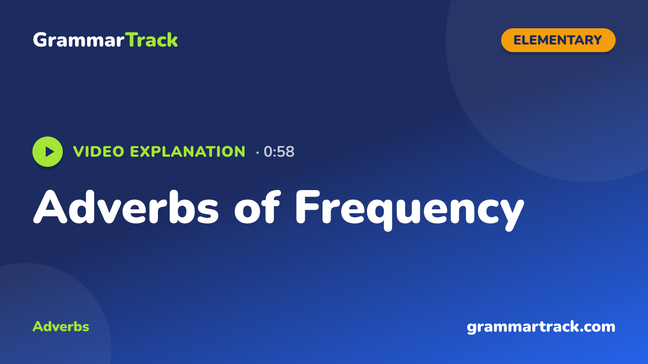 Adverbs of Frequency