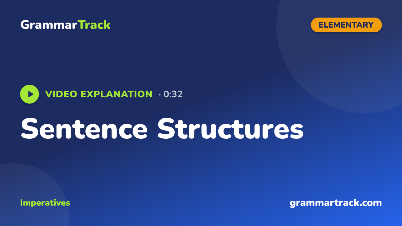 Sentence Structures