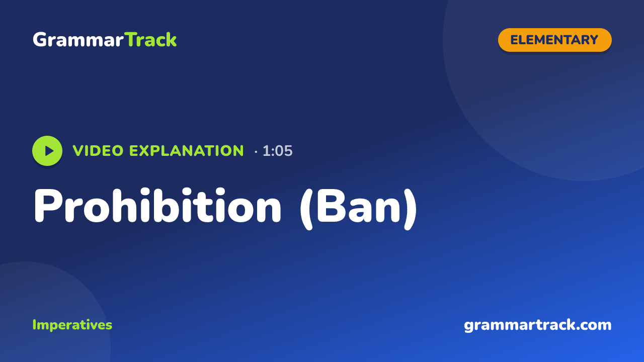 Prohibition (Ban)