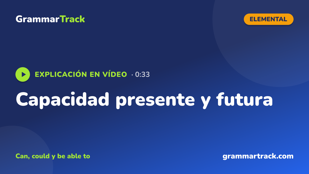Capacidad presente y futura
