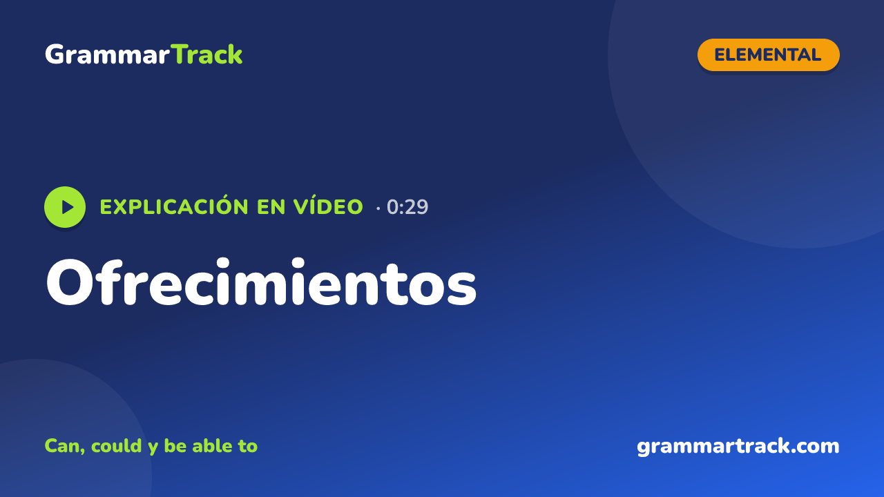 Ofrecimientos