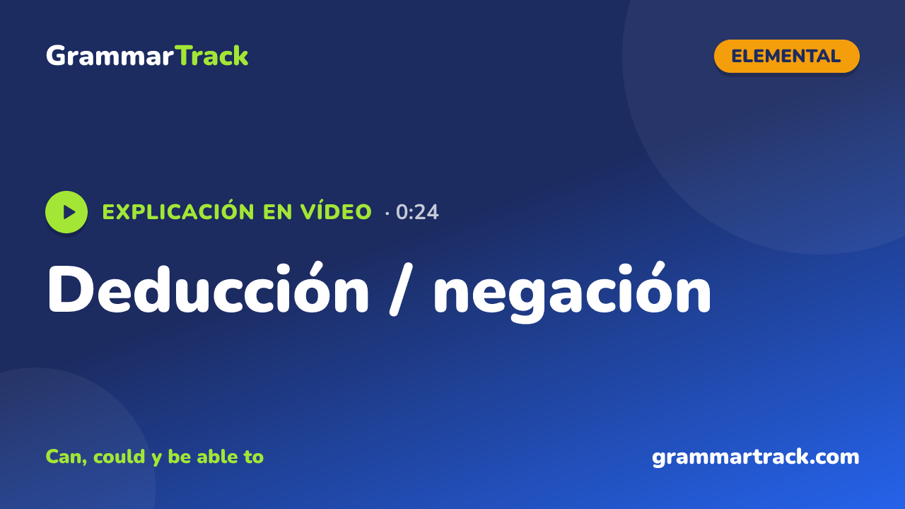 Deducción / negación