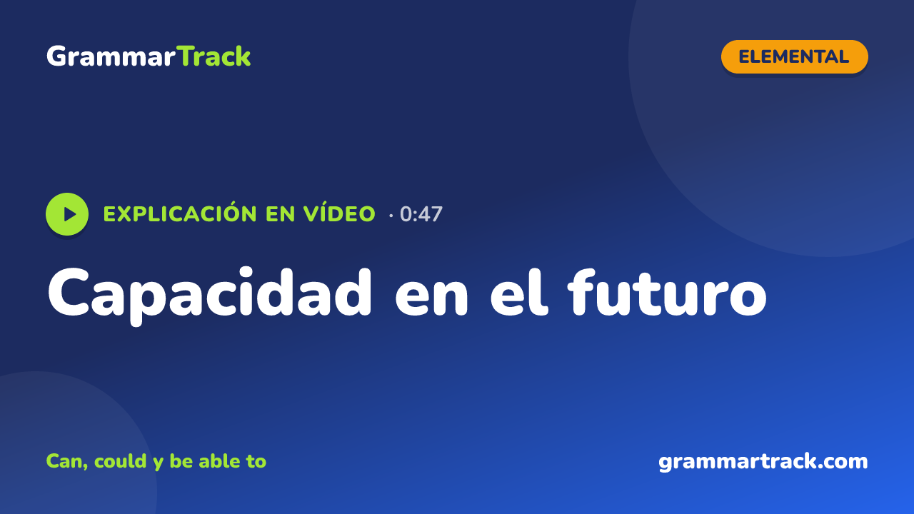 Capacidad en el futuro