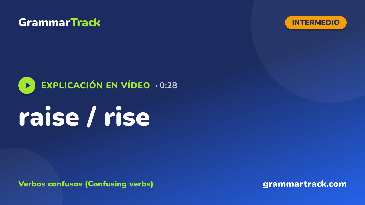 raise / rise