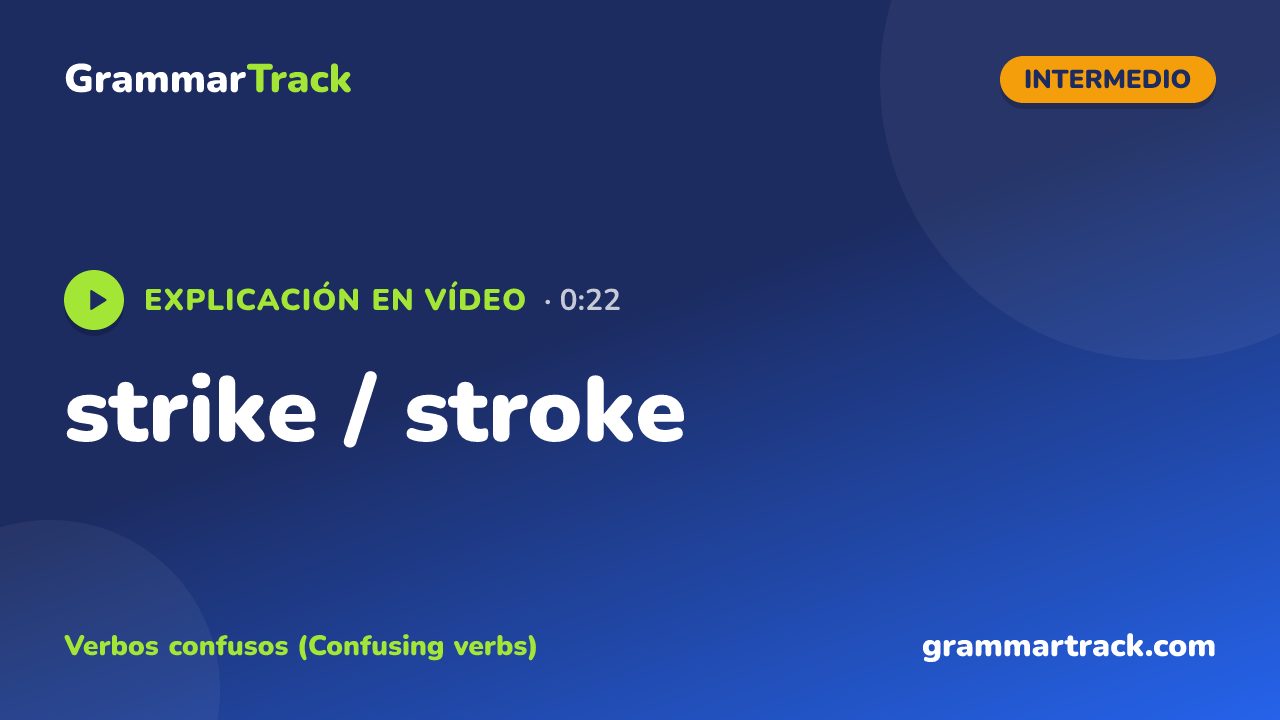strike / stroke