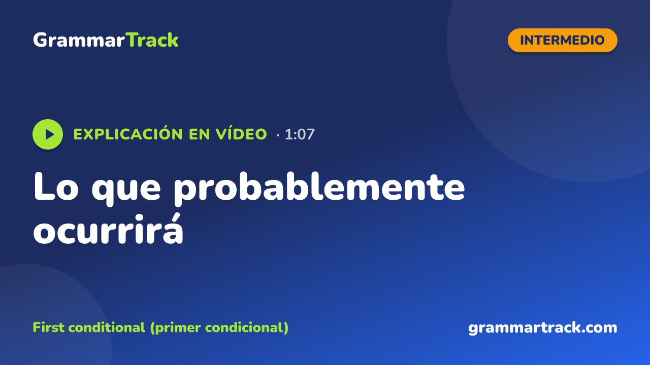 Lo que probablemente ocurrirá