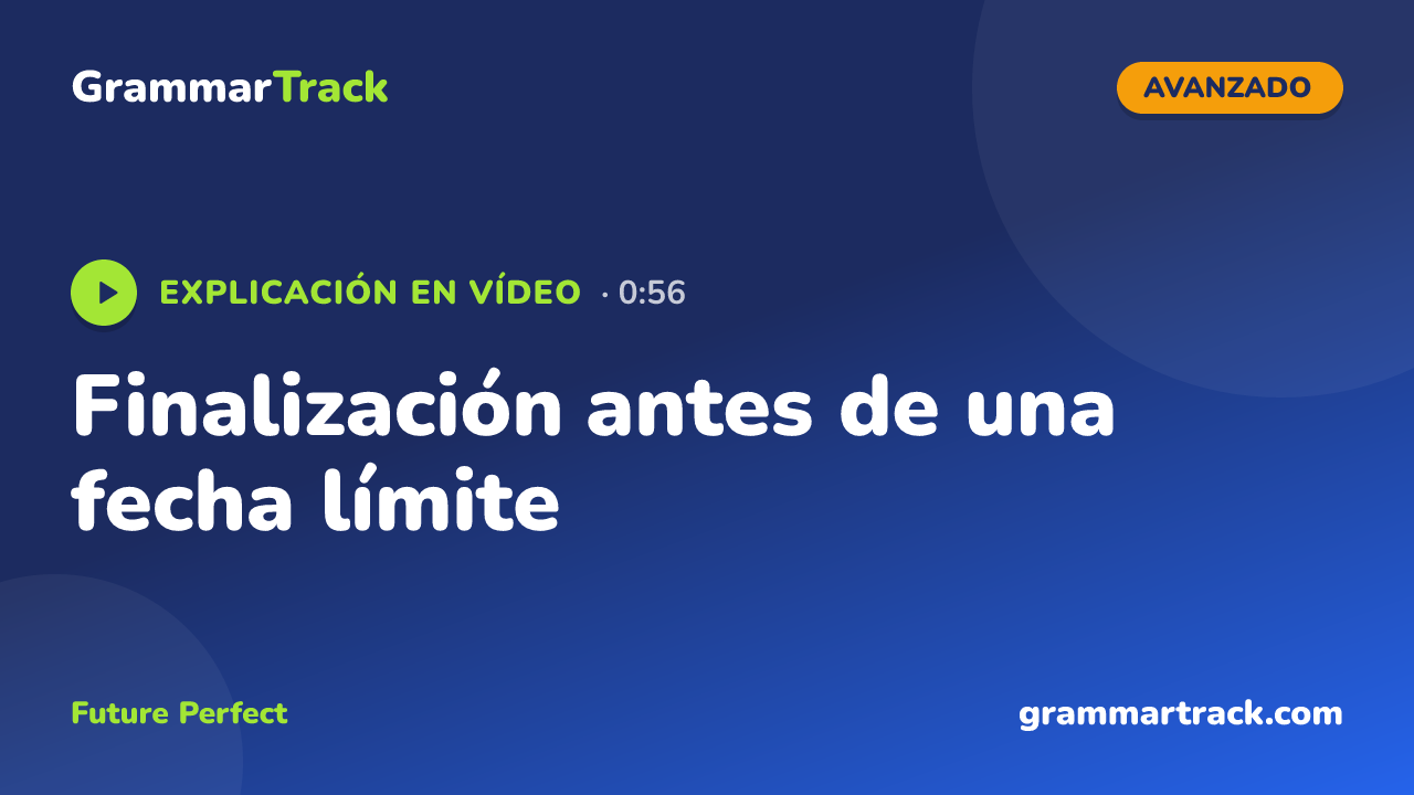 Finalización antes de una fecha límite