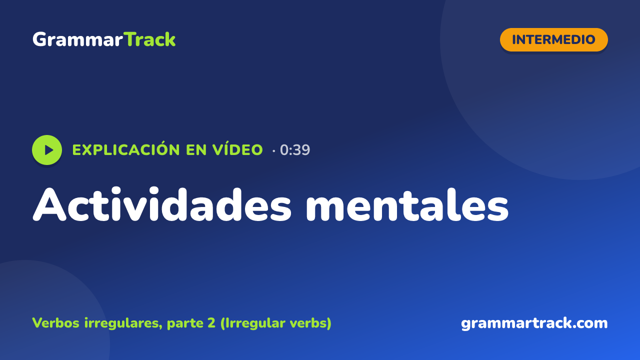 Actividades mentales