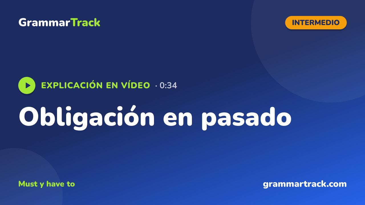 Obligación en pasado