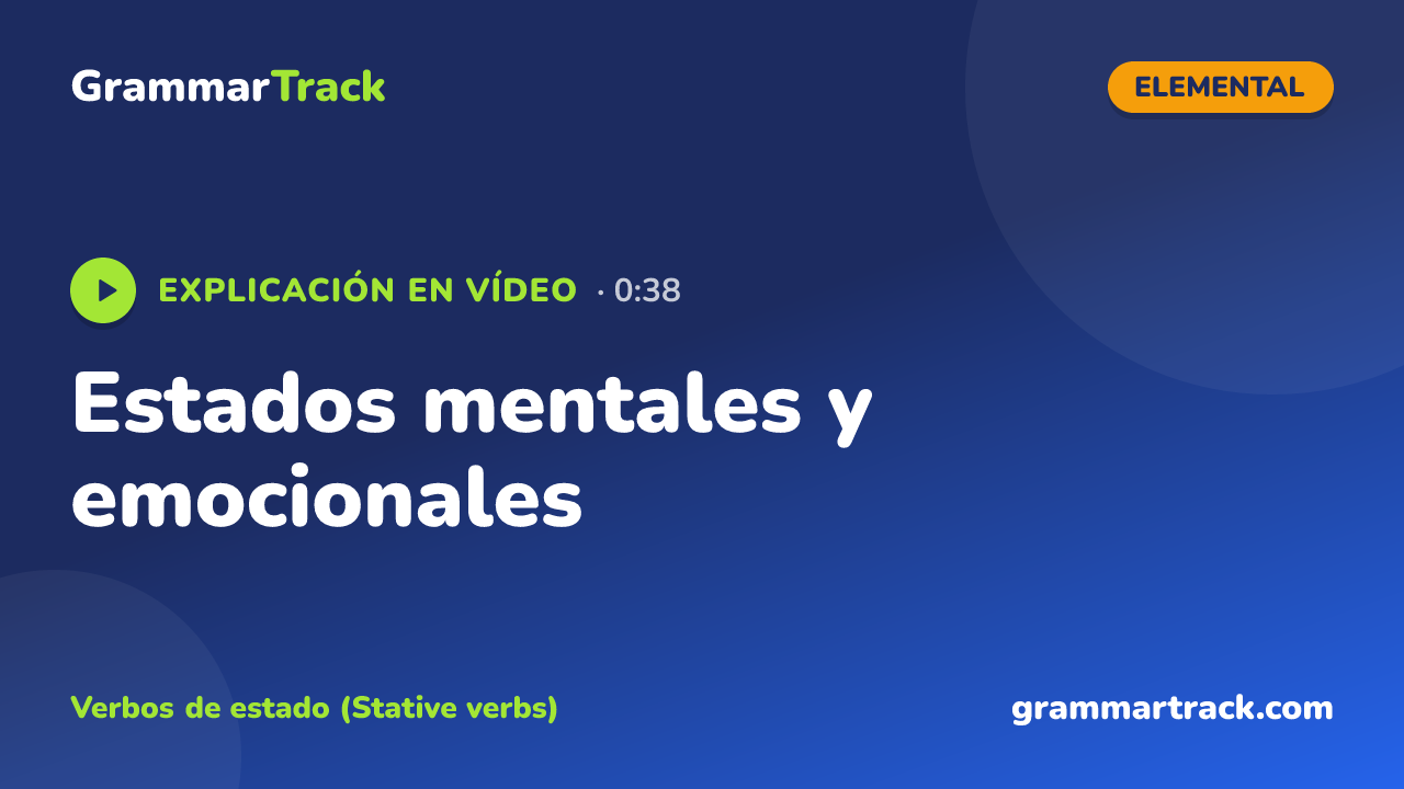 Estados mentales y emocionales