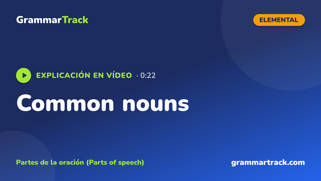 Common nouns