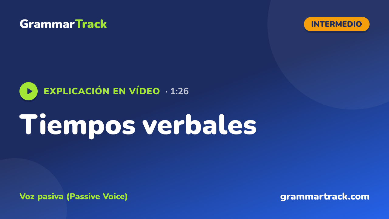Tiempos verbales