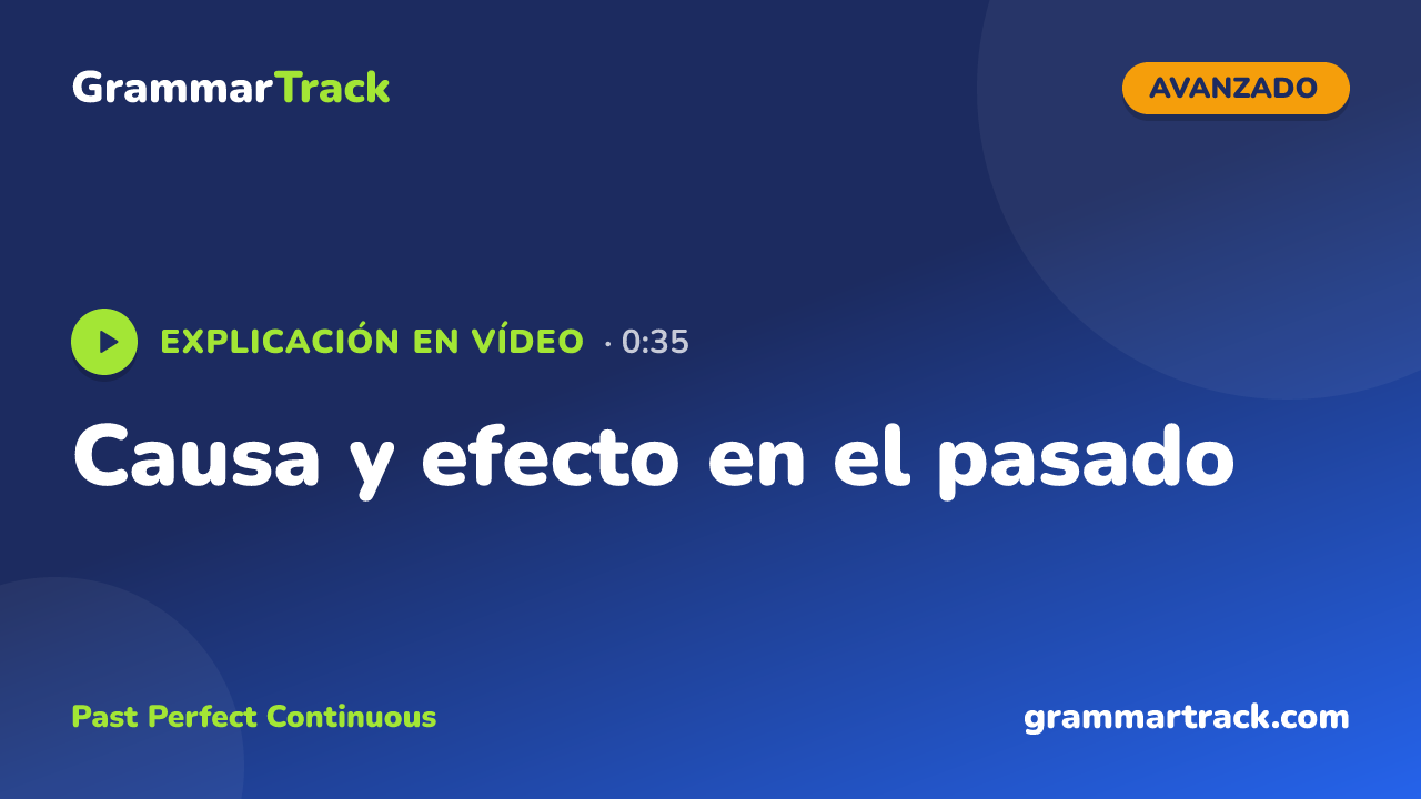 Causa y efecto en el pasado
