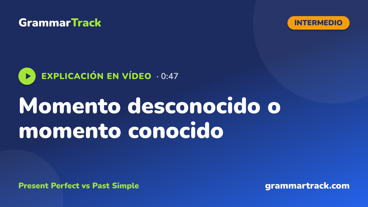 Momento desconocido o momento conocido