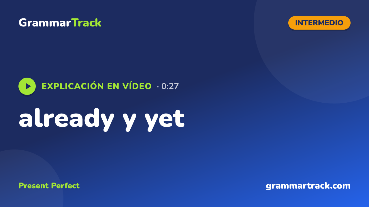 already y yet