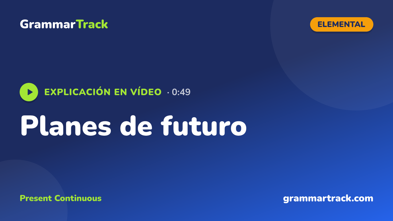 Planes de futuro
