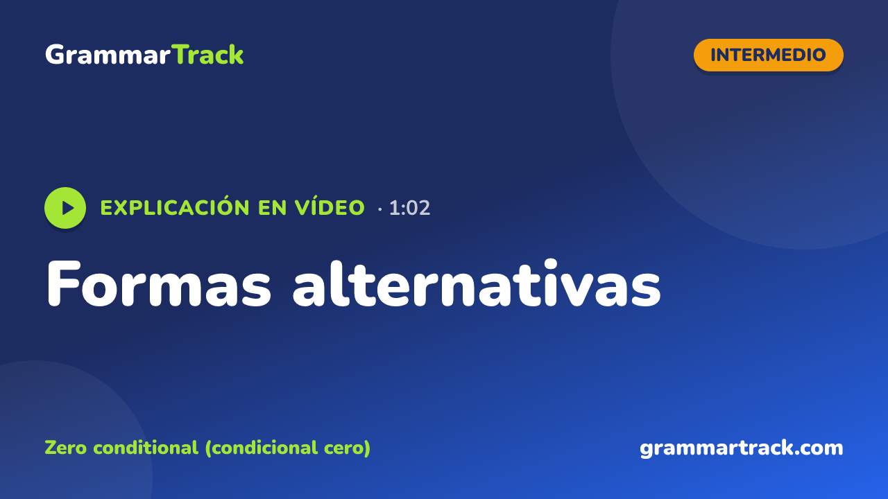 Formas alternativas