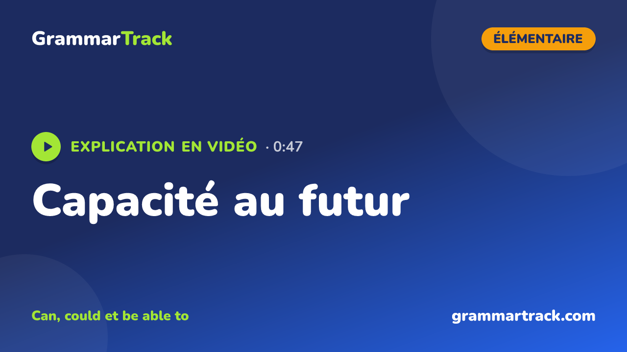 Capacité au futur