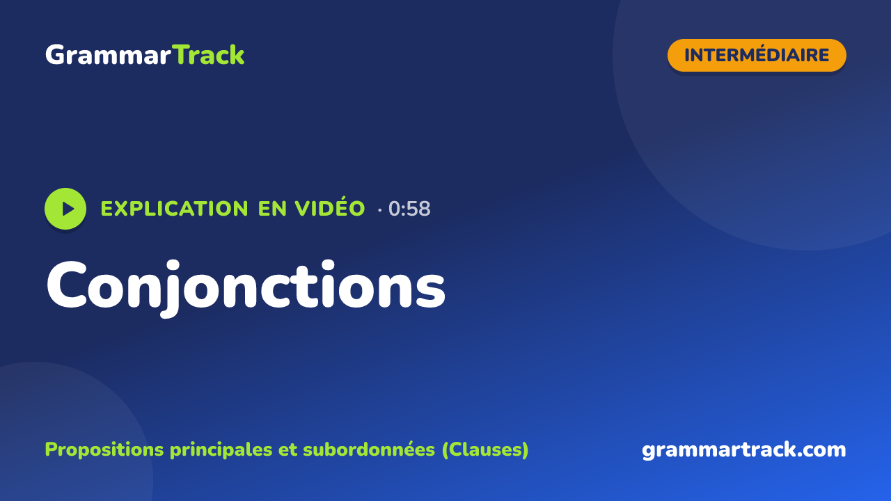 Conjonctions