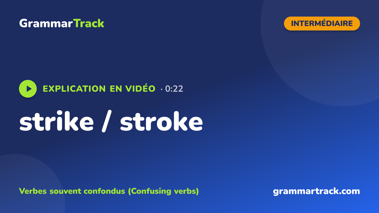 strike / stroke