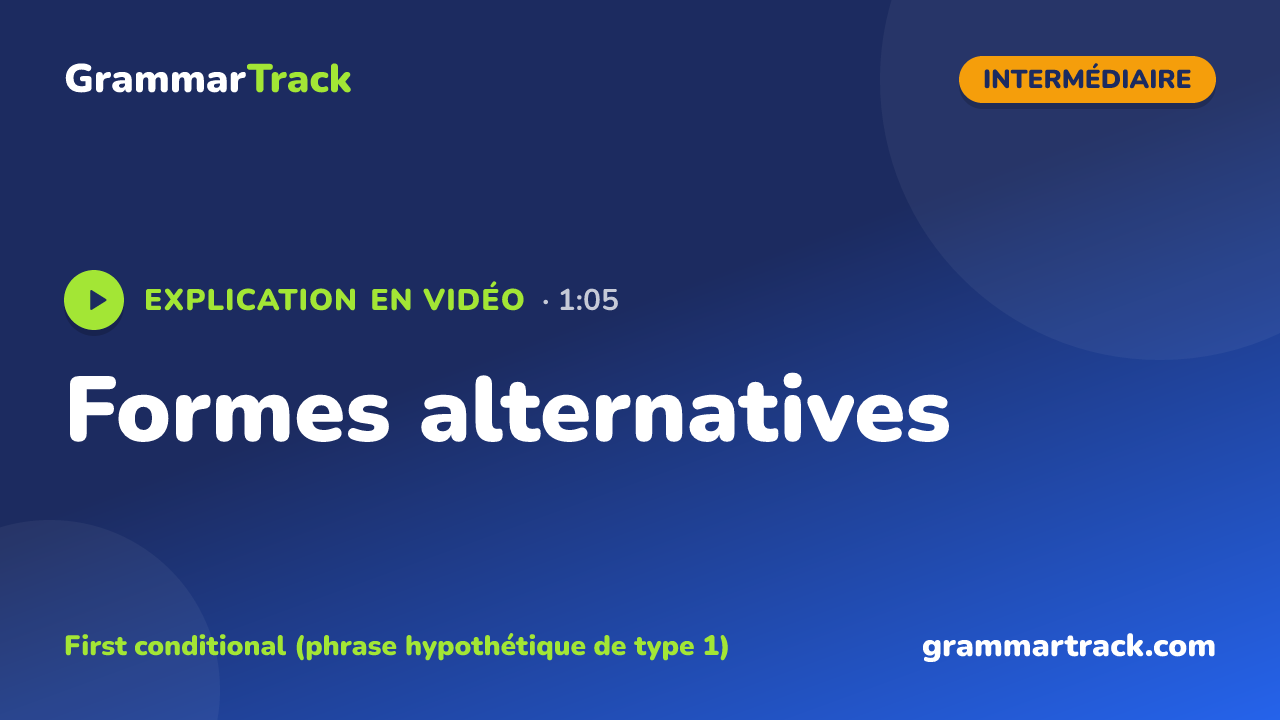 Formes alternatives