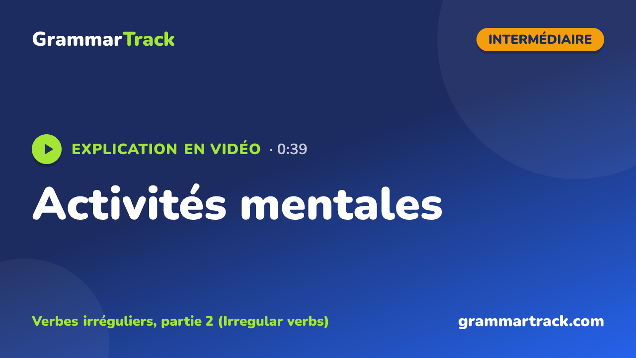 Activités mentales