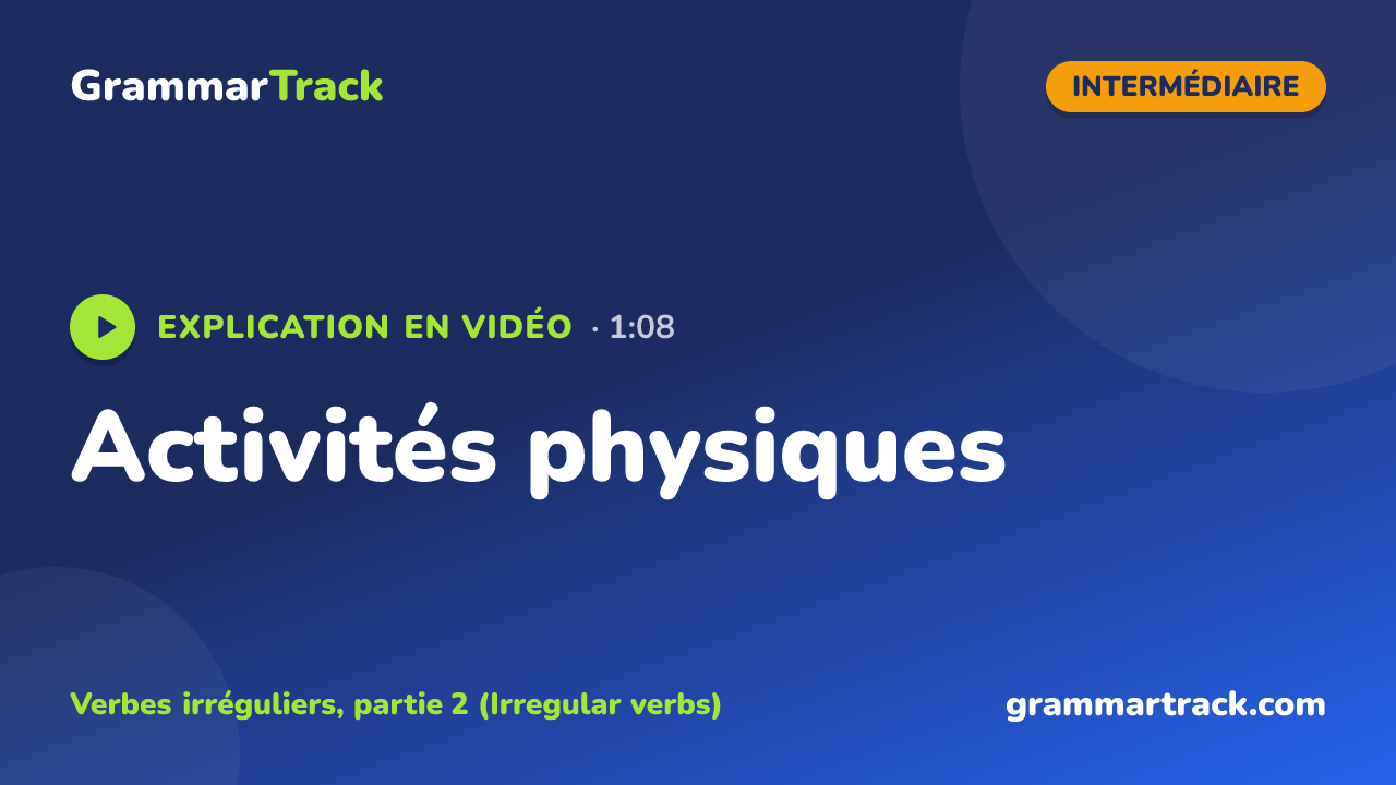 Activités physiques