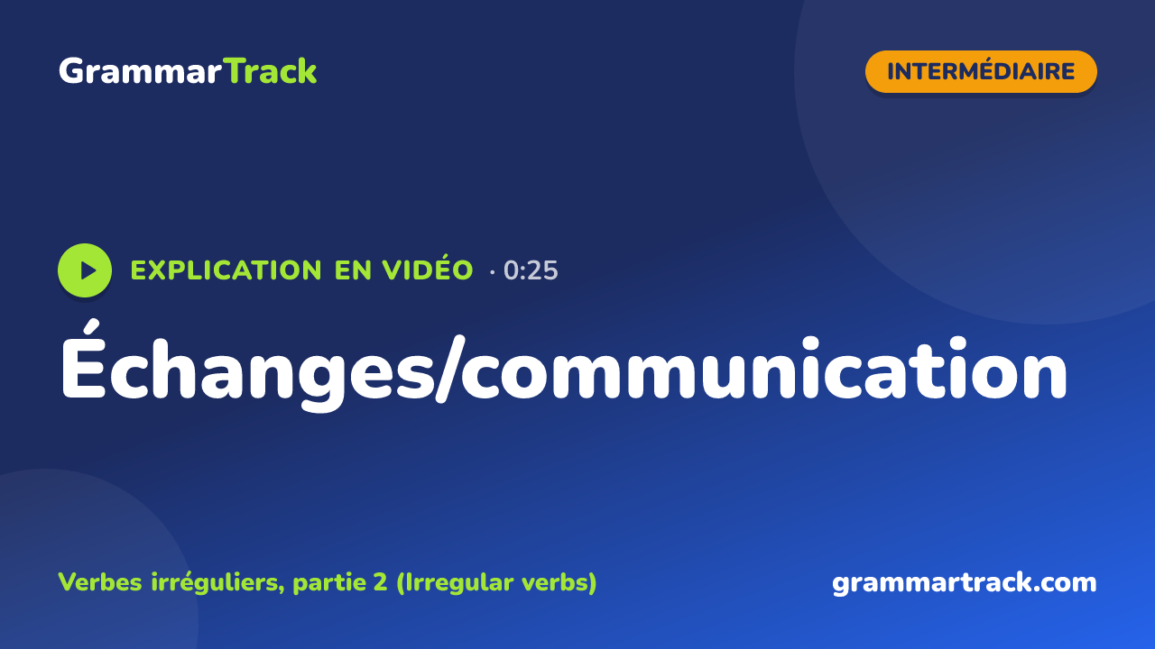 Échanges/communication