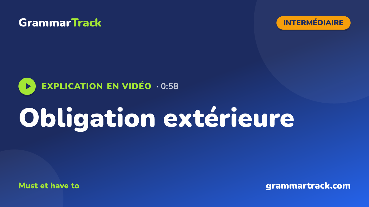 Obligation extérieure