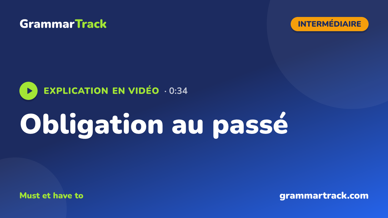 Obligation au passé