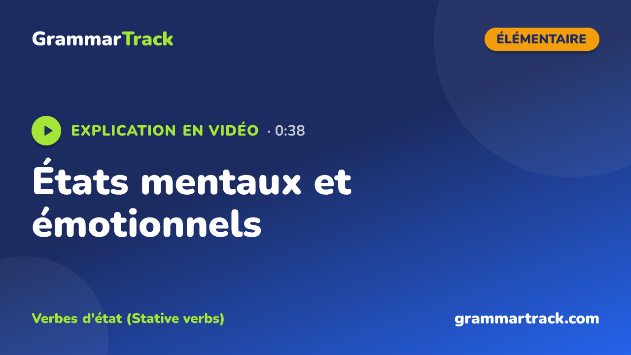 États mentaux et émotionnels