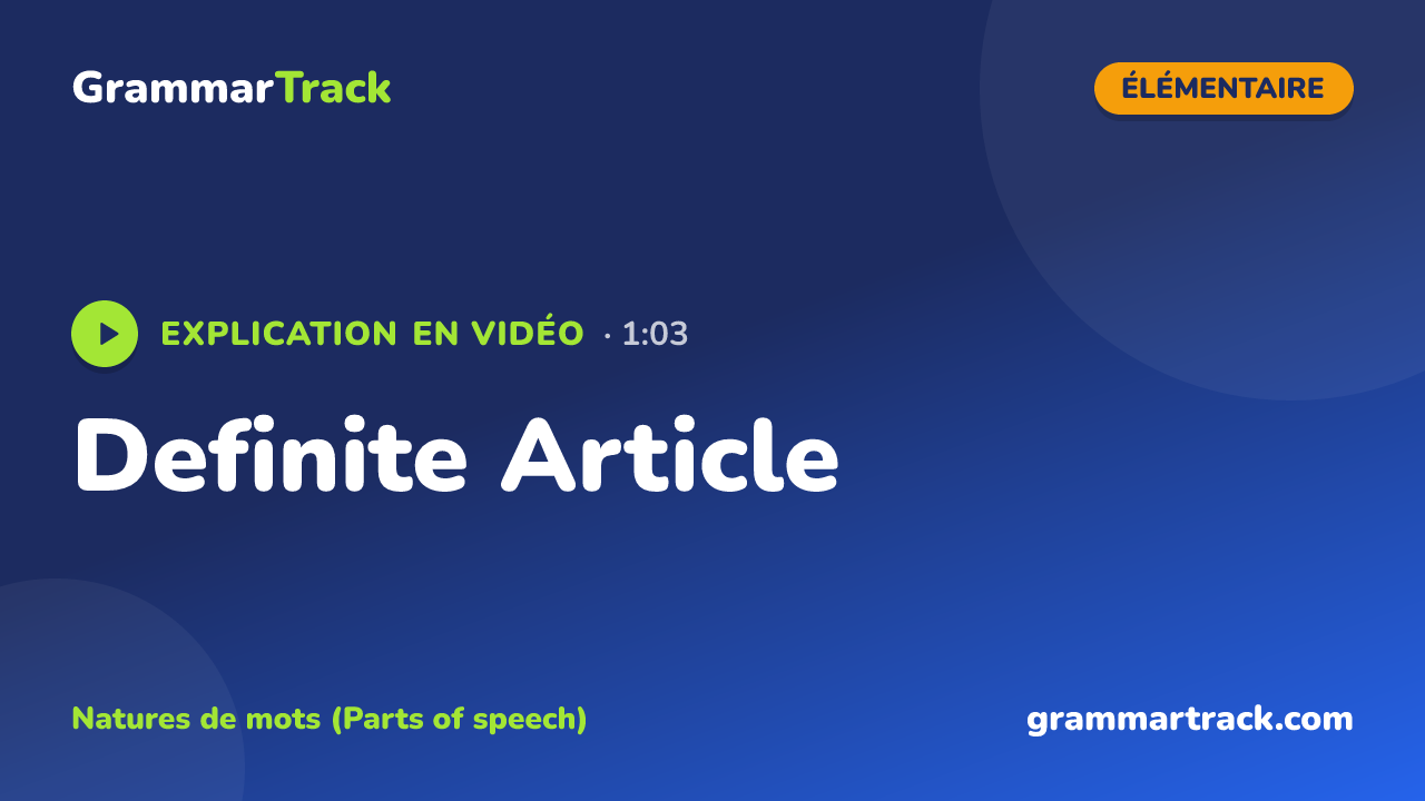Definite Article
